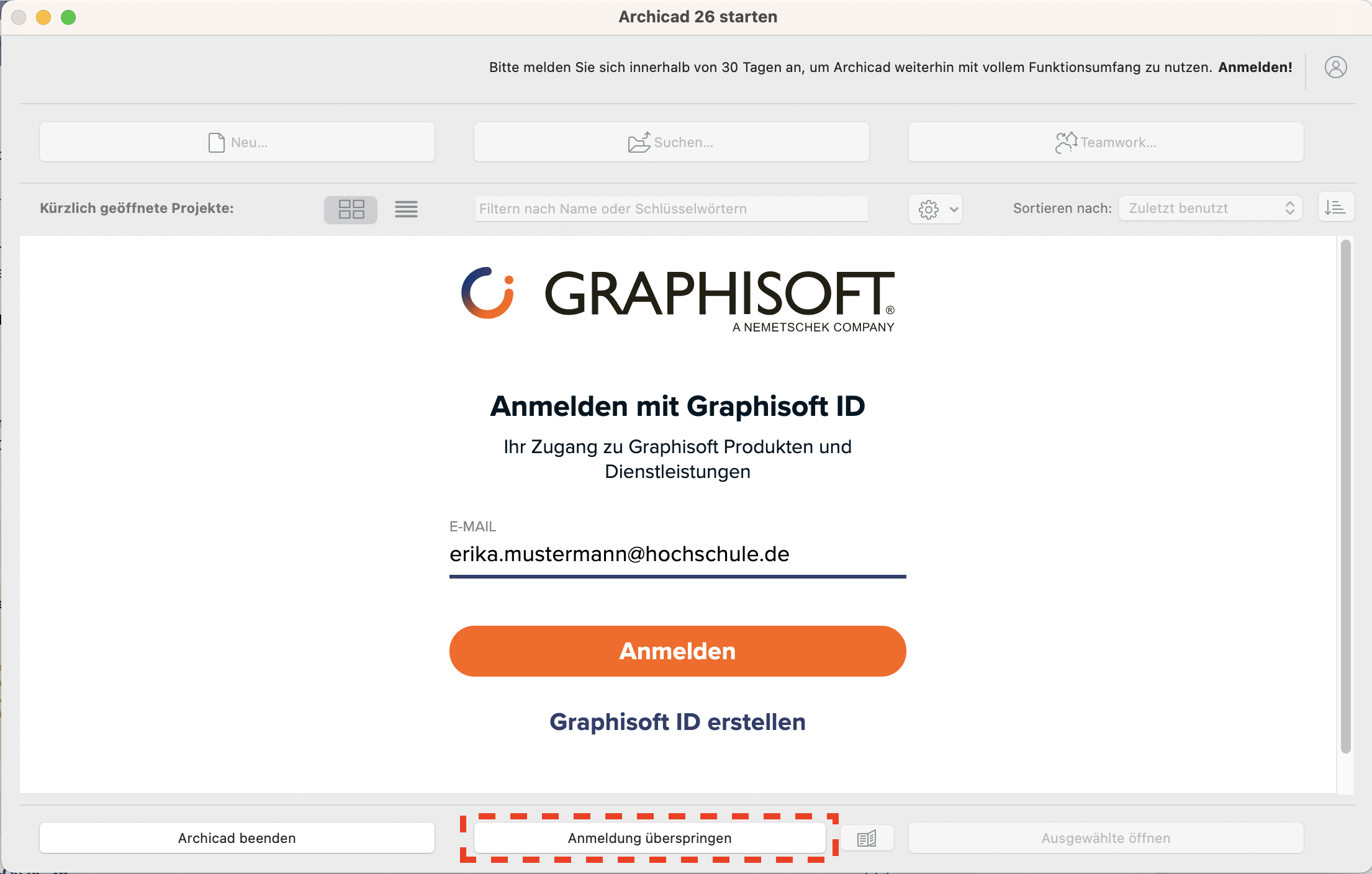 Aktivierung1